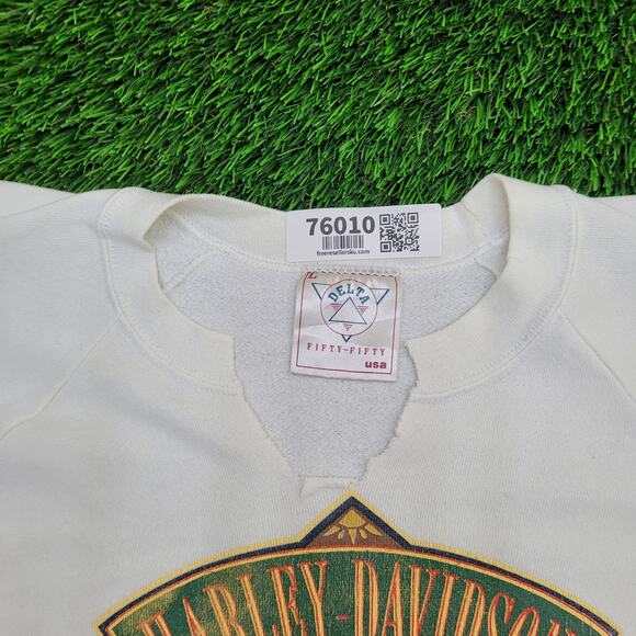 Vintage Harley-Davidson Sweatshirt Womens L 21x23 3D-Emblem - Picture 11 of 15